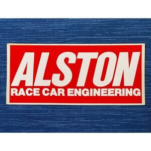 Vtg Alston Race Car Engineering NHRA 4x9 Sticker Decal Advertising